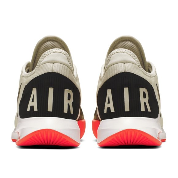 Nike Men's Sneakers in Cream and Black with Red Accents - Picture 3 of 9